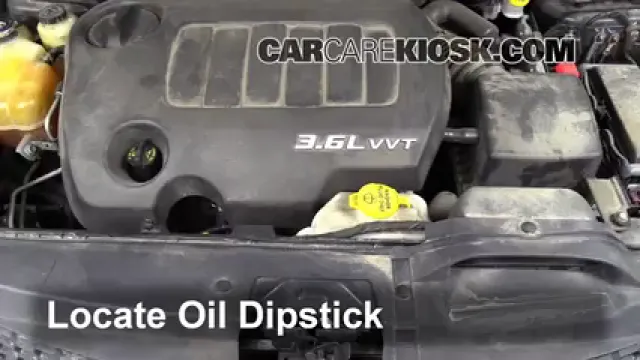 2011 Dodge Journey Mainstreet 3.6L V6 FlexFuel Aceite Controlar nivel de aceite